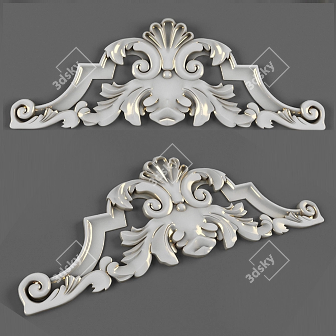 Classic Decorative Molding 3D model image 1