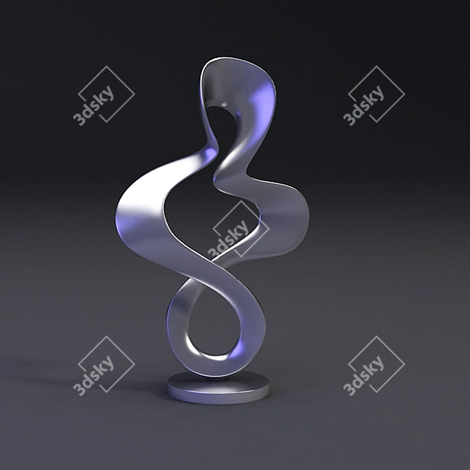 Chrome Sculpture 3D model image 1