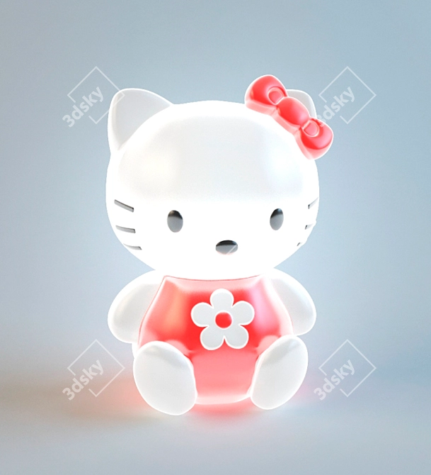 Hello Kitty Night Light 3D model image 1