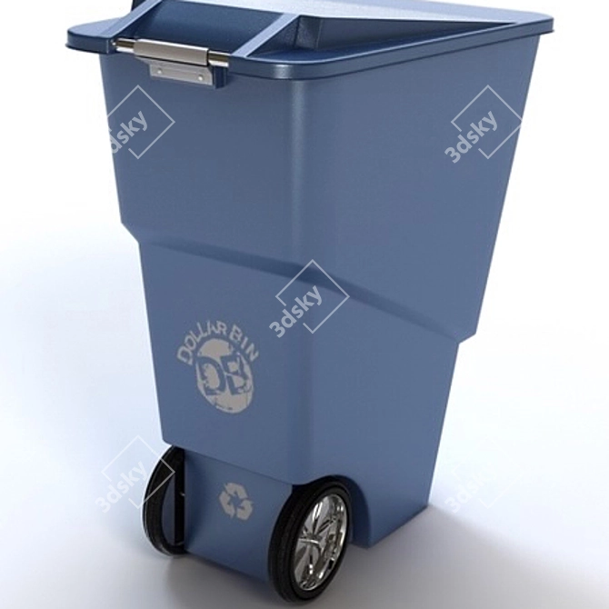 3D Recycling Bin Models: Clean & Dirty Shaders 3D model image 1