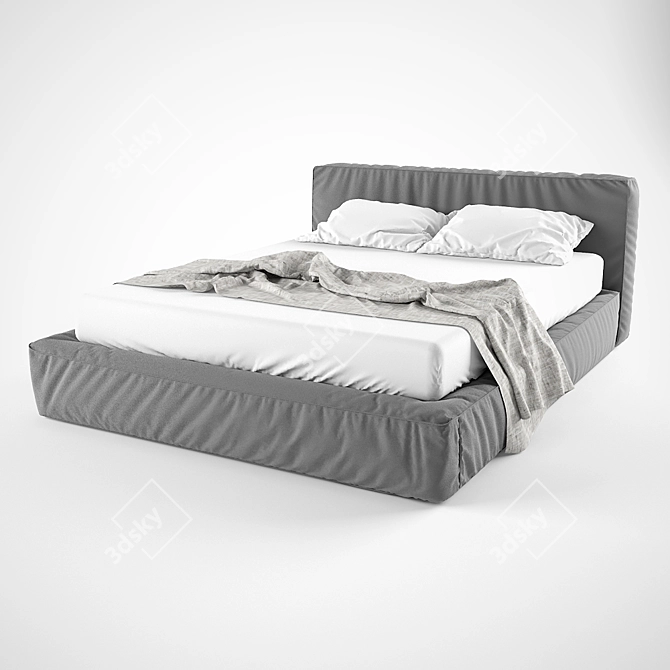 Twist Bed by Rossetto 3D model image 1