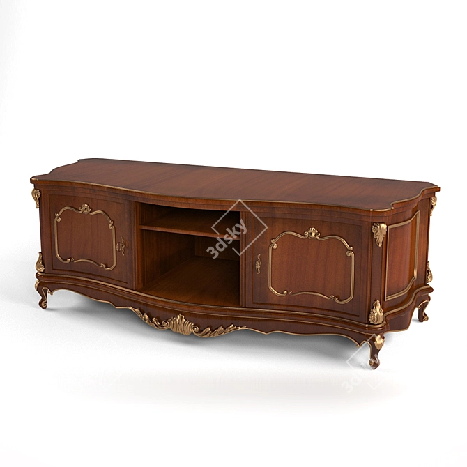 Luxury TV Cabinet by Angelo Cappellini 3D model image 1
