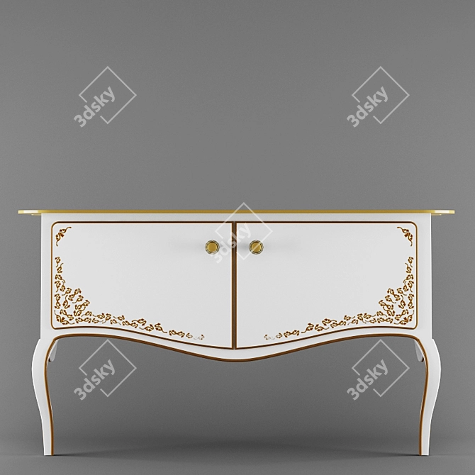 Luxury Amadea Royal Vanity Unit 3D model image 2
