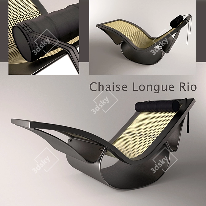 Rio Chaise: Timeless Brazilian Design 3D model image 1
