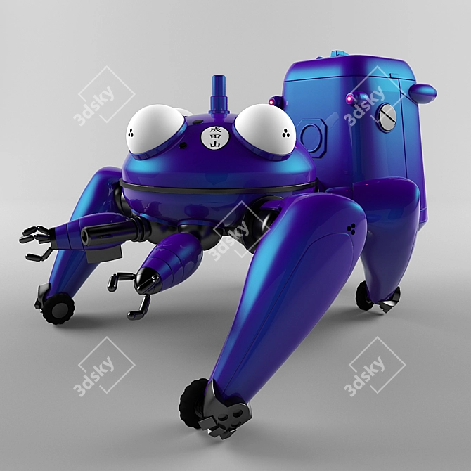 Anime-inspired Tachikoma Robot 3D model image 1