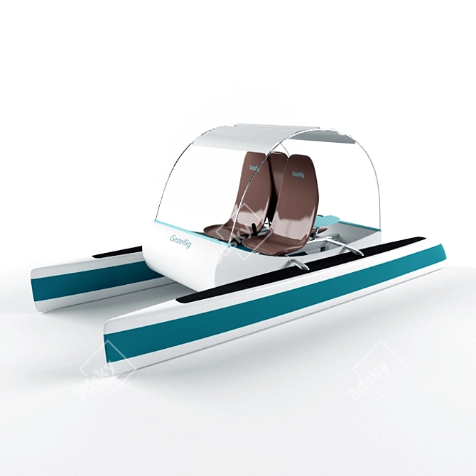 Sleek Ocean Cruiser 3D model image 1