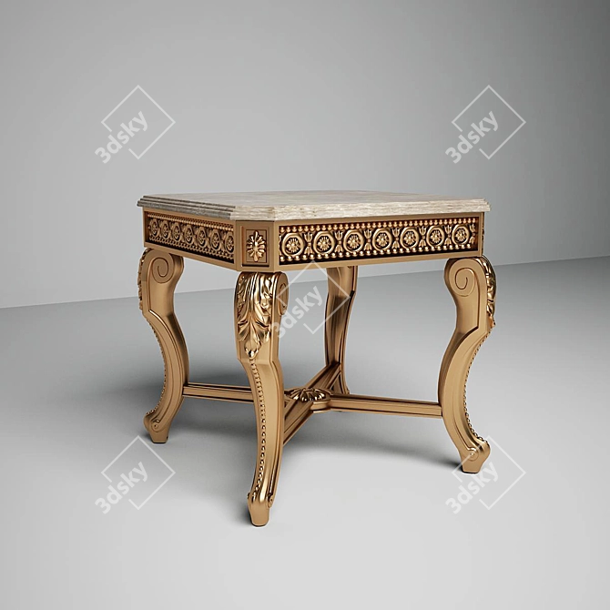 Elegant Turri Ottello Table 3D model image 1