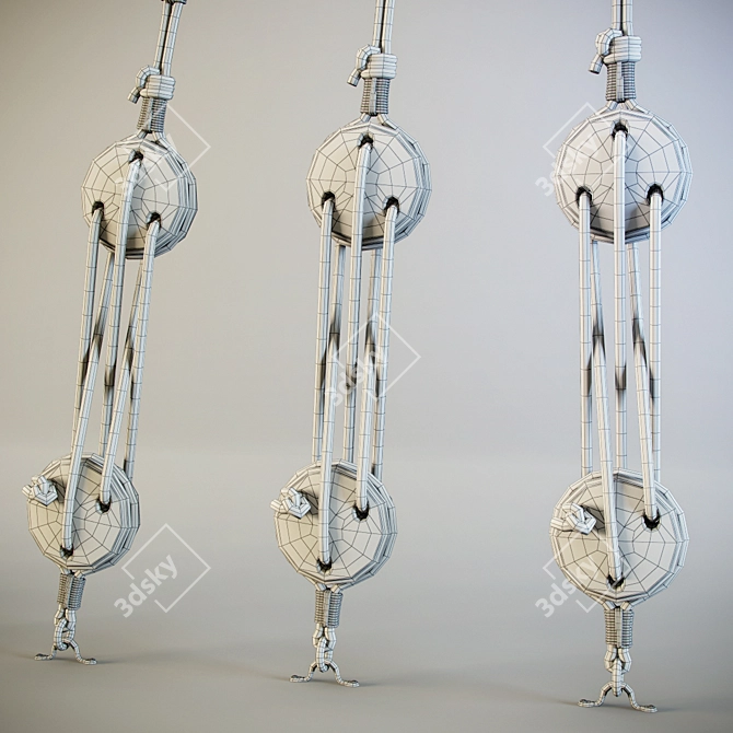 Maritime Rigging & Fence Set 3D model image 3