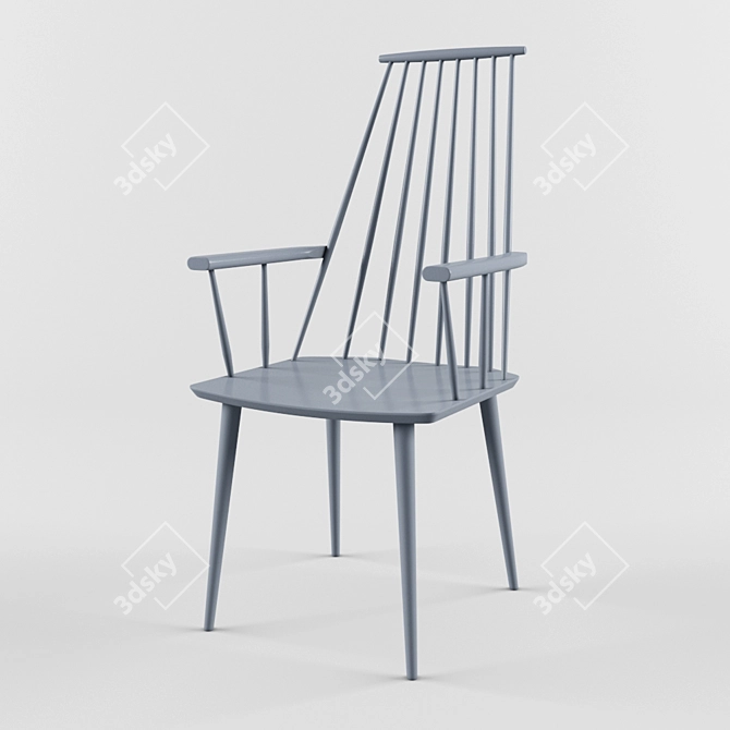 Modern Hay J110 Dining Chair 3D model image 1