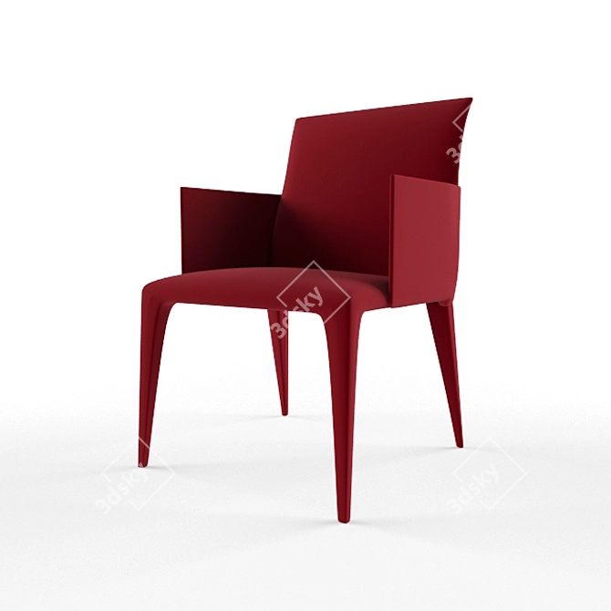 Elegant Armchair: B&B Mario Bellini 3D model image 1