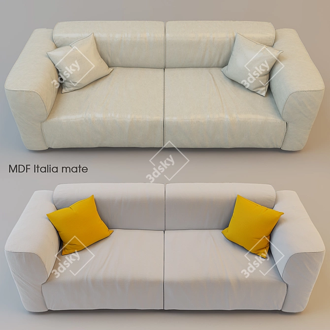 Modern Mdf Italia Sofa Mate 3D model image 1