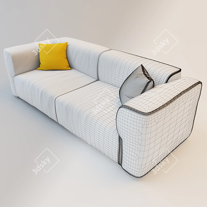 Modern Mdf Italia Sofa Mate 3D model image 3