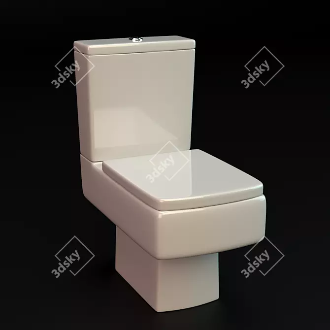 Curzon Luxury Wall-Mounted WC 3D model image 1