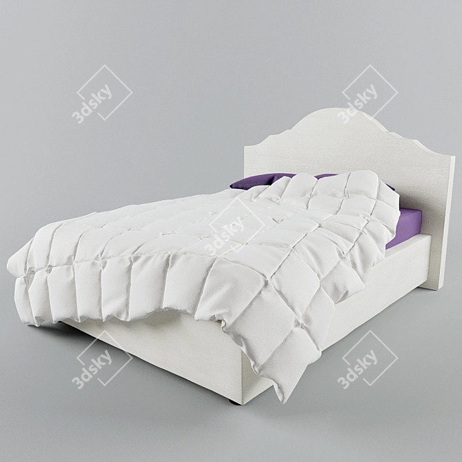 Luxurious Tiffany Bed | Bodema Factory 3D model image 3