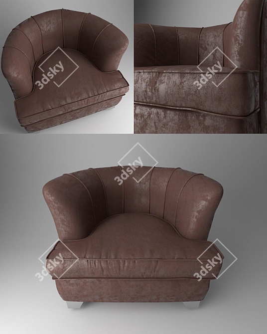 Elegant Giorgio Collection Chair 3D model image 1