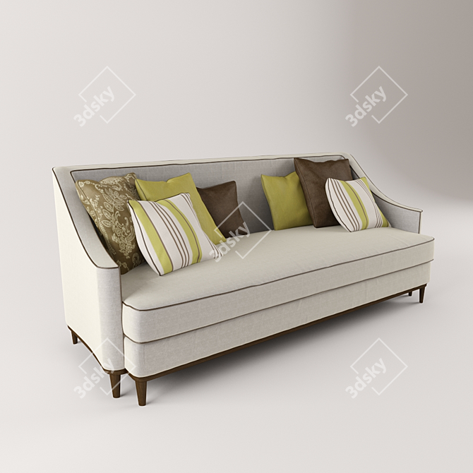 Classic Italian Sofa: Galimberti Nino Grace 3D model image 2