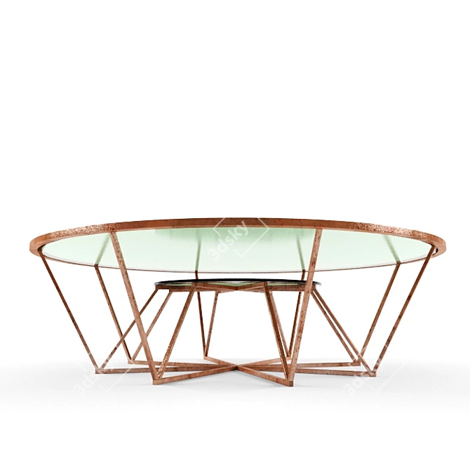 Sleek Modern Coffee Table 3D model image 2