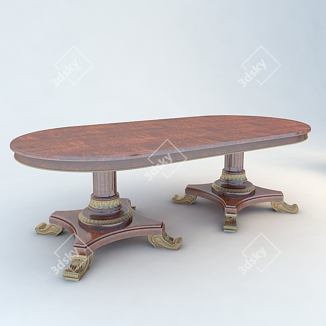 Elegant Francesco Molon Sideboard 3D model image 2