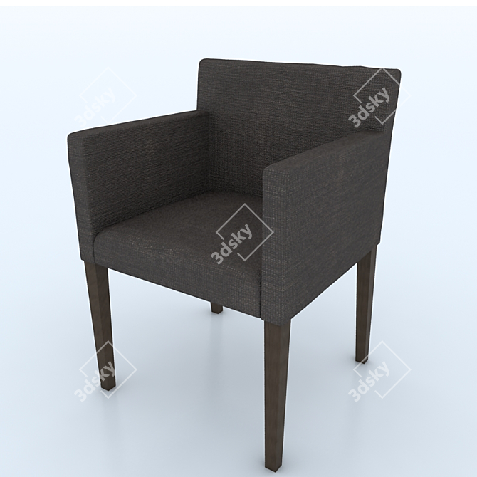 Nils Modern Armchair 3D model image 1