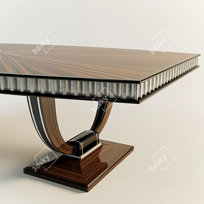 Modern Art Deco Table 3D model image 3
