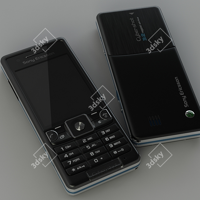 Sony Ericsson c510: High Definition Camera & Sleek Design 3D model image 1