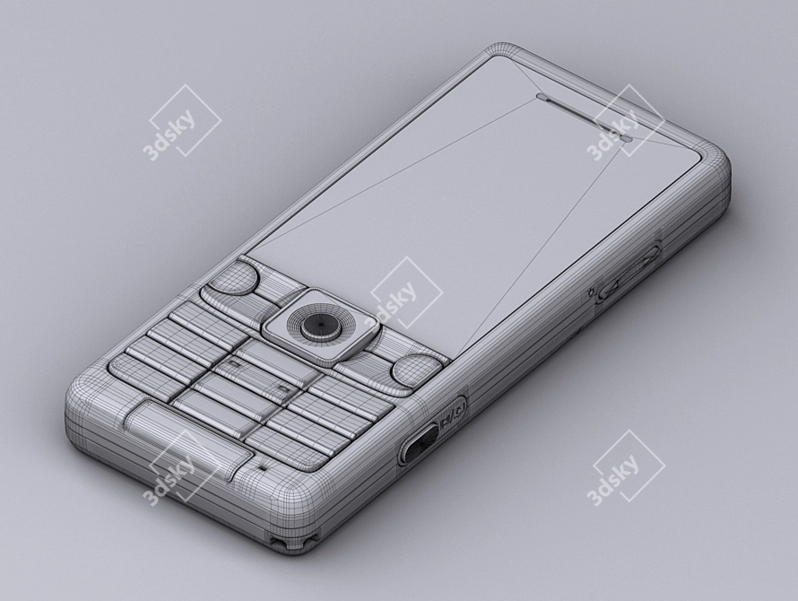 Sony Ericsson c510: High Definition Camera & Sleek Design 3D model image 3