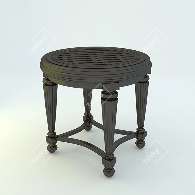 Kingstown Sedona Round End Table 3D model image 1