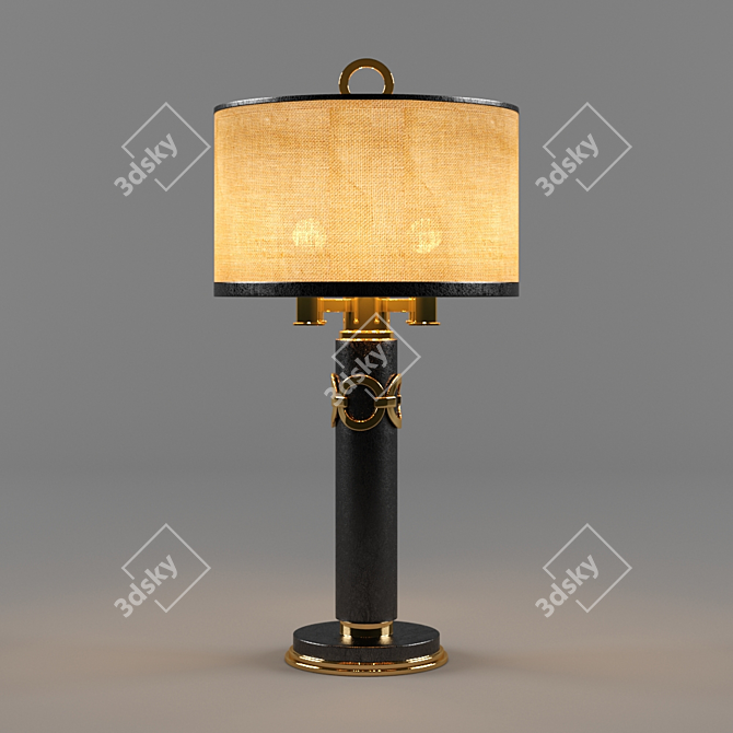 Sleek and Elegant: Bronx Table Lamp 3D model image 1