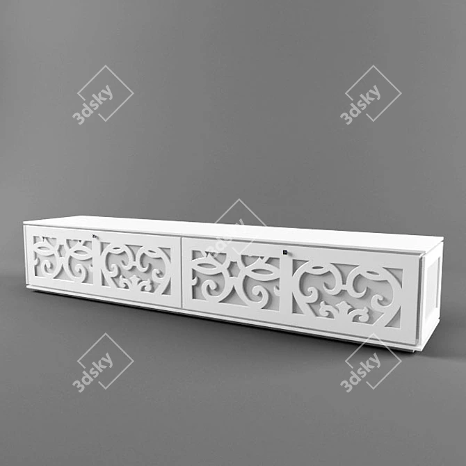 Elegance TV Stand by Tonin CASA 3D model image 1