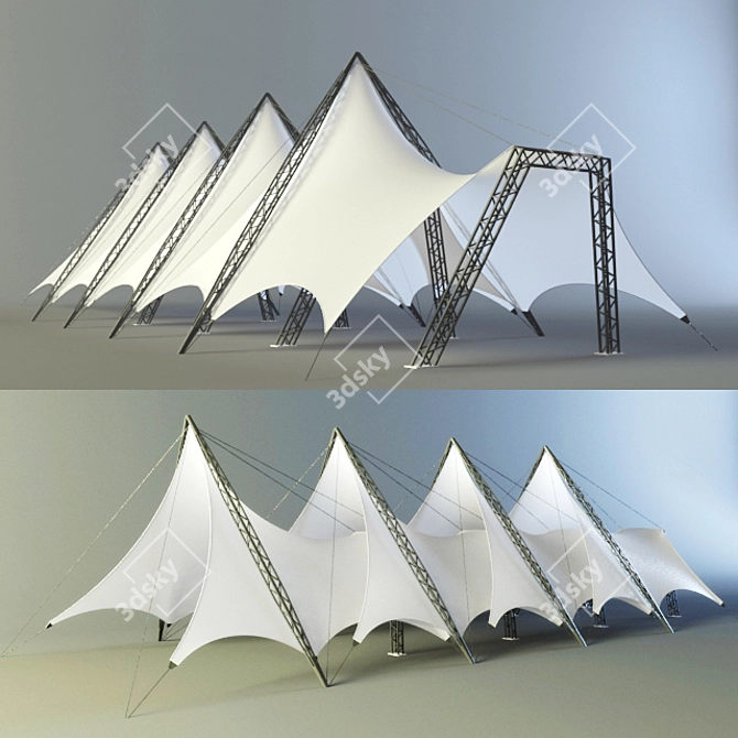 Versatile Outdoor Canopy: Modern Design 3D model image 1