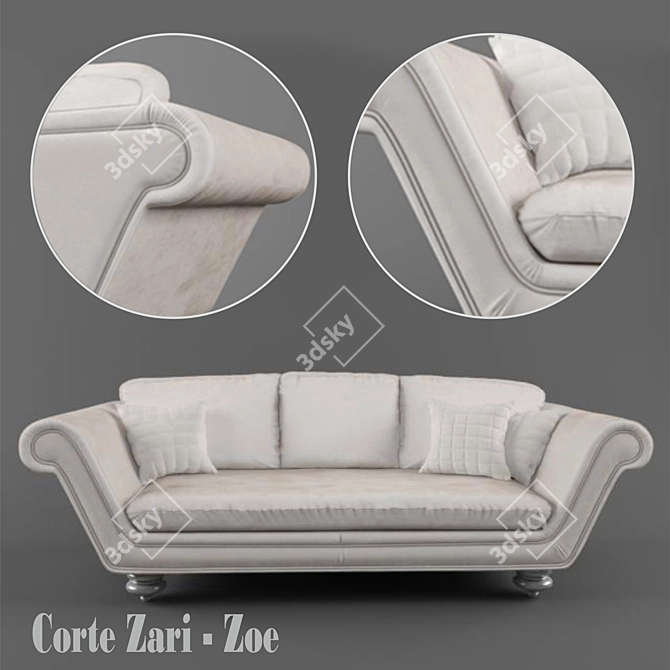 Sophisticated Comfort: CORTE ZARI - ZOE Keope 3D model image 1