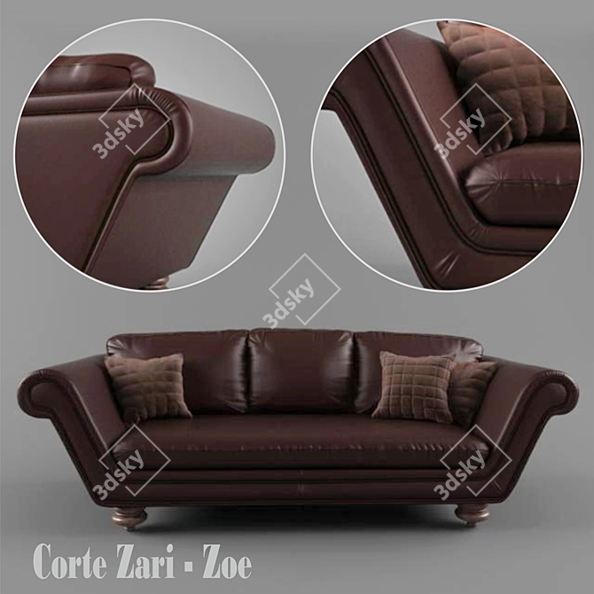 Sophisticated Comfort: CORTE ZARI - ZOE Keope 3D model image 2