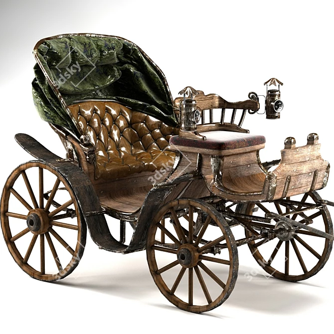 Elegant Carriage 3D model image 1