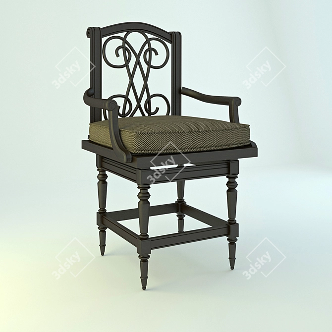 Elegant Sedona Chair - Fit for a King! 3D model image 1