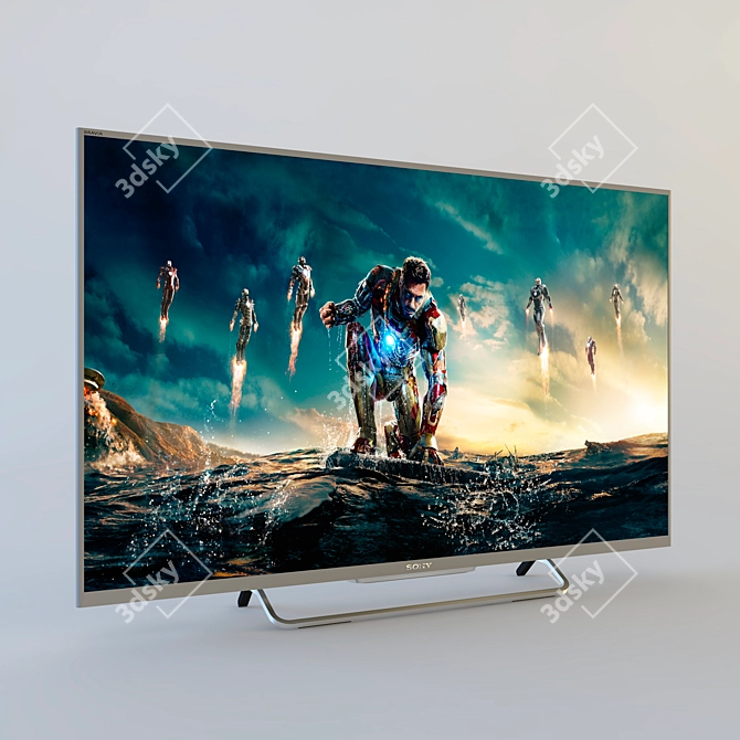 Sony KDL-50W817B: 50" Smart TV with 3D Capability 3D model image 1