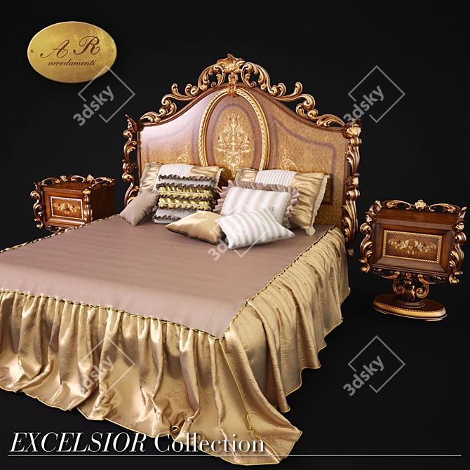 Italian Excellence: AR arredamenti Bedside Table 3D model image 2