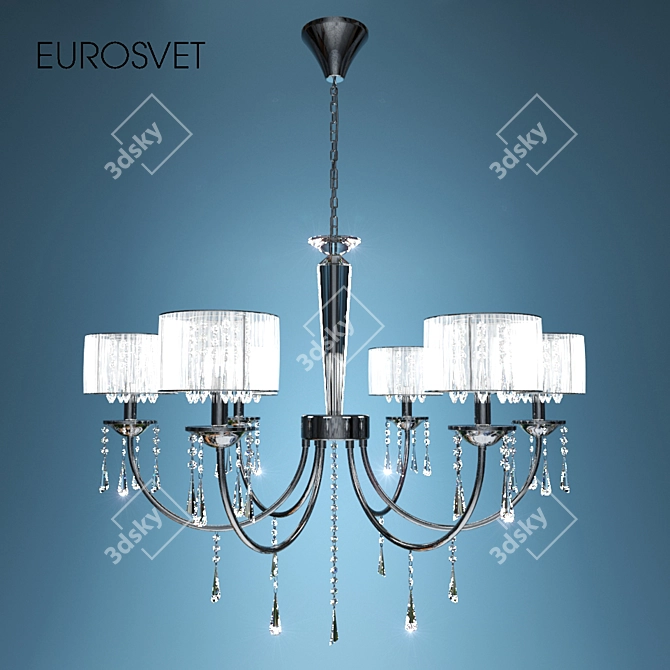 Eurosvet Celosia Chandelier 3D model image 1