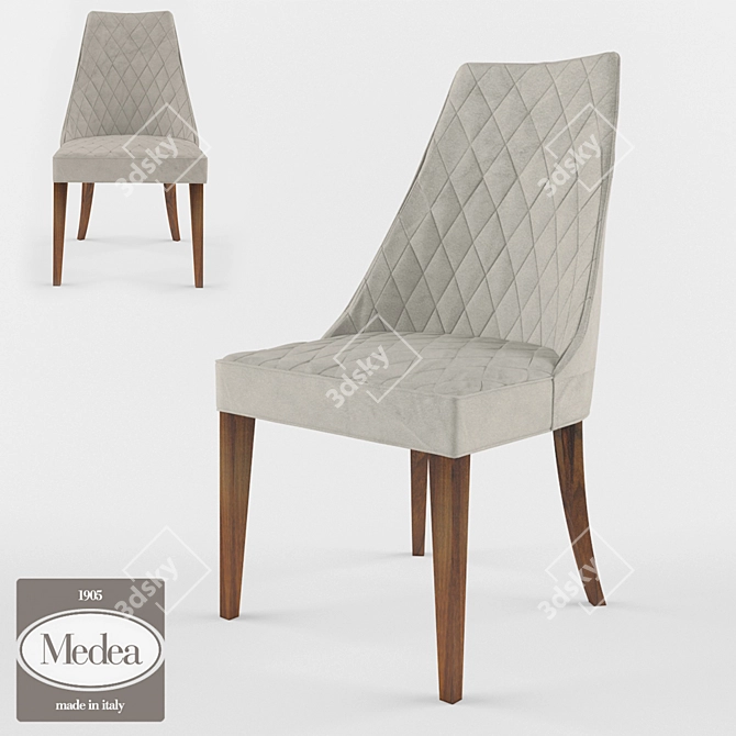 Elegant Medea-Antibes Chair 3D model image 1