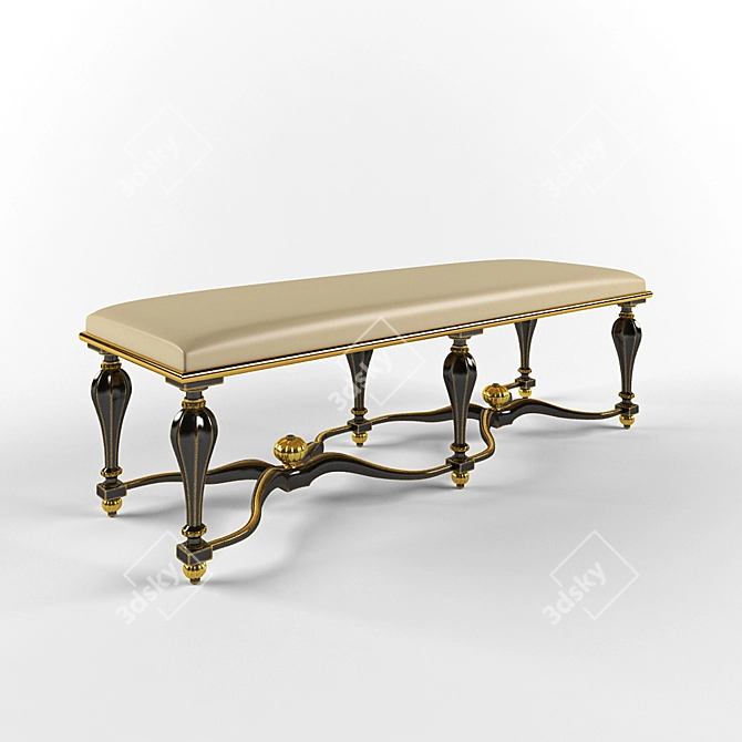 Classic Ottoman 3D model image 1