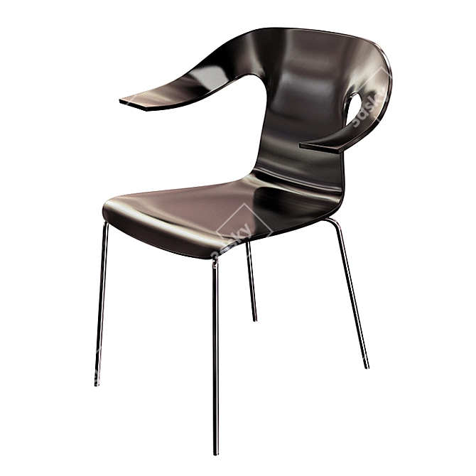 Elegant Exde Anna Chair 3D model image 4