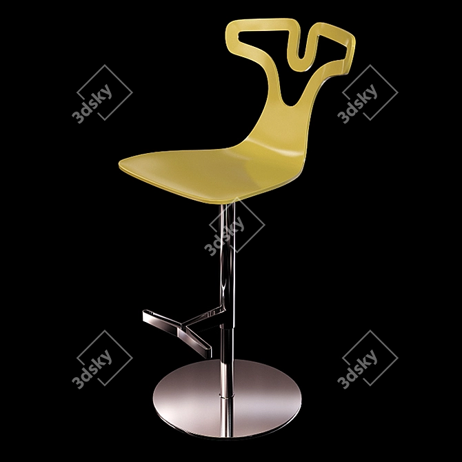 Exde T-Shirt Chair: Stylish and Adjustable 3D model image 3