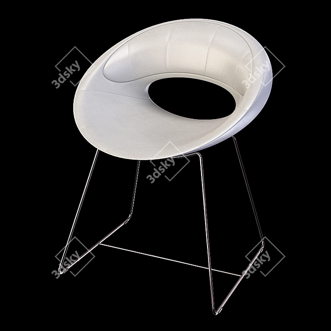 Elegant Exde Elixir Chair 3D model image 4