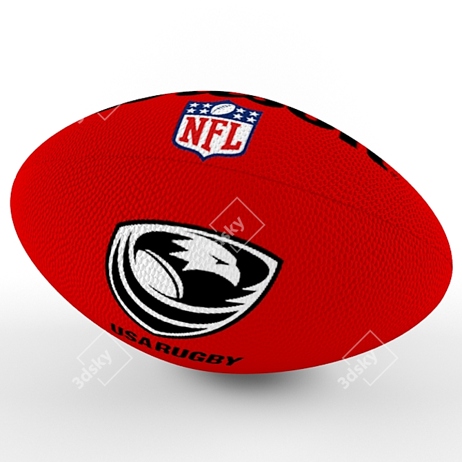PowerPlay Rugby Ball 3D model image 3