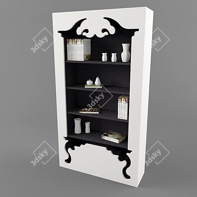 Vintage Bookcases by Munkii 3D model image 1