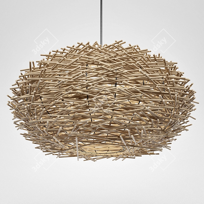 Modern Crystal Chandelier 3D model image 1