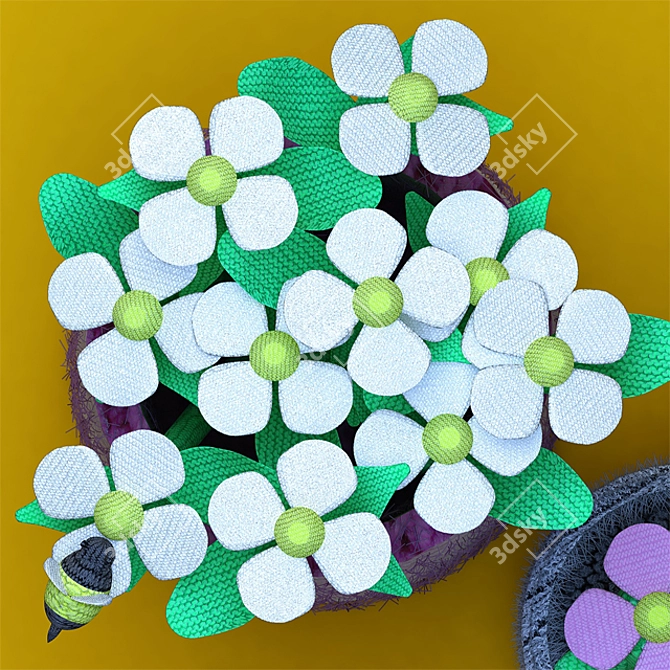Child's Knitted Desk Set 3D model image 2