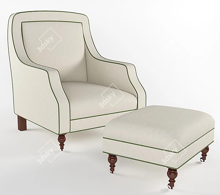 Elegant Home Furnishings: Vanguard 3D model image 1