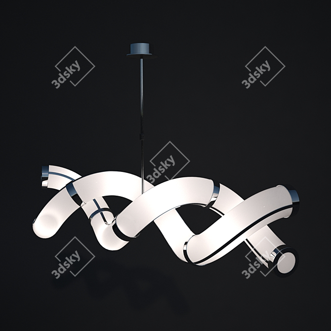 Guss Ceiling Light - Mantra Collection 3D model image 1