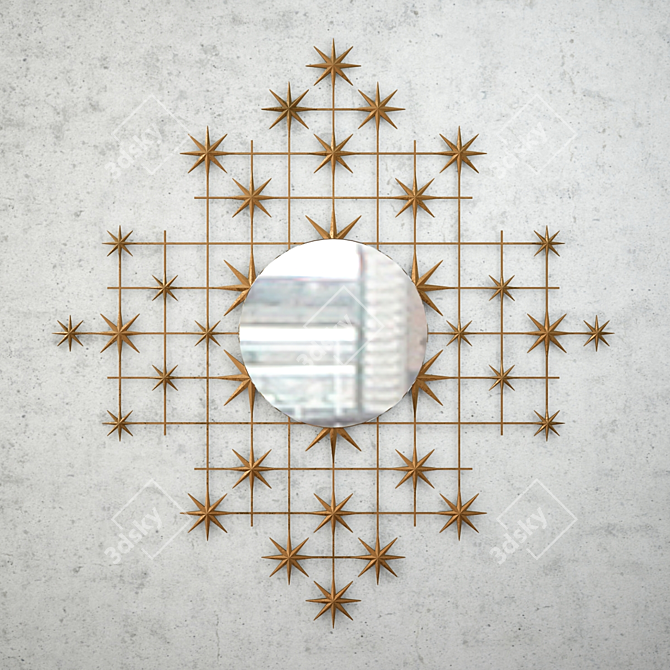 Stellar Reflection - Christopher Guy Mirror 3D model image 1