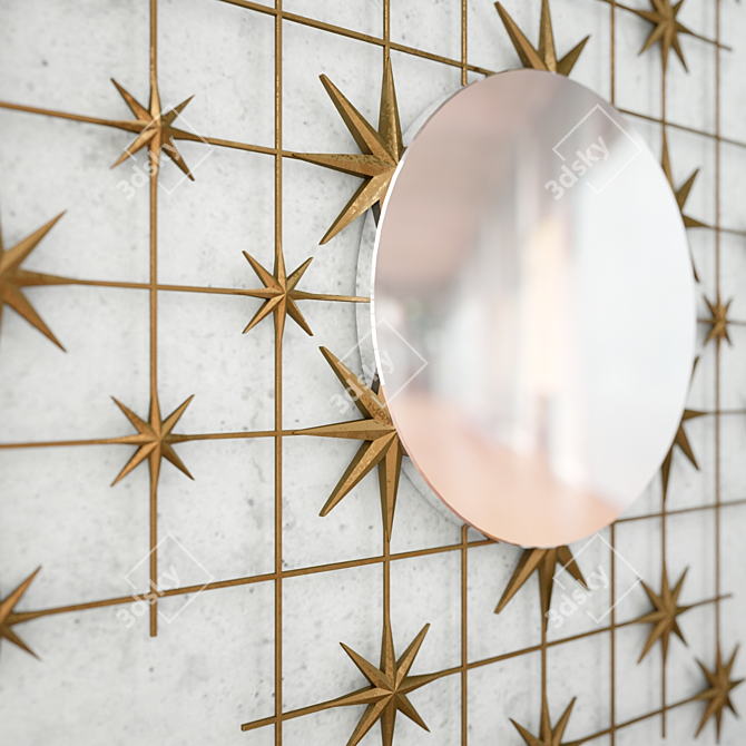 Stellar Reflection - Christopher Guy Mirror 3D model image 2